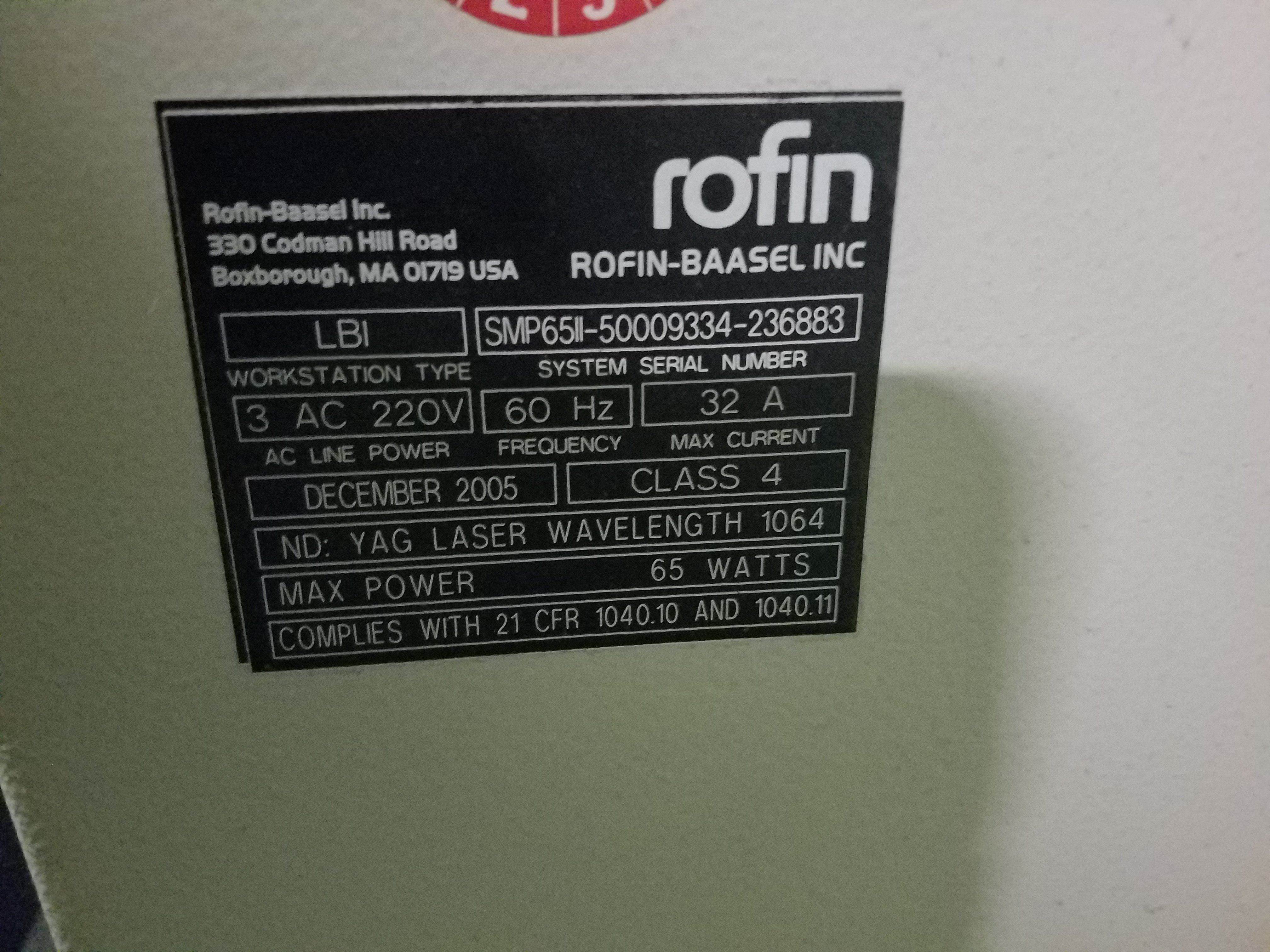 65 Watt Starmark Rofin Baasel Yag Laser Marking Machine Engraver For Sale